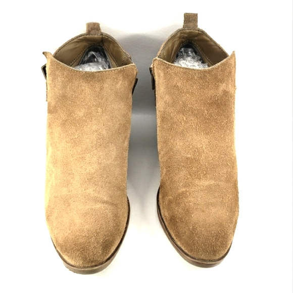 Sonoma Sonya Taupe Suede, Western Style, Heeled Bootie. Women's Size 7.5M - Picture 5 of 11